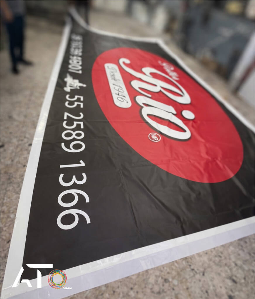 Lona publicitaria de impresión en gran formato