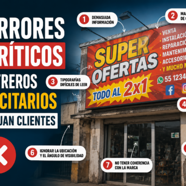 Errores críticos en letreros publicitarios